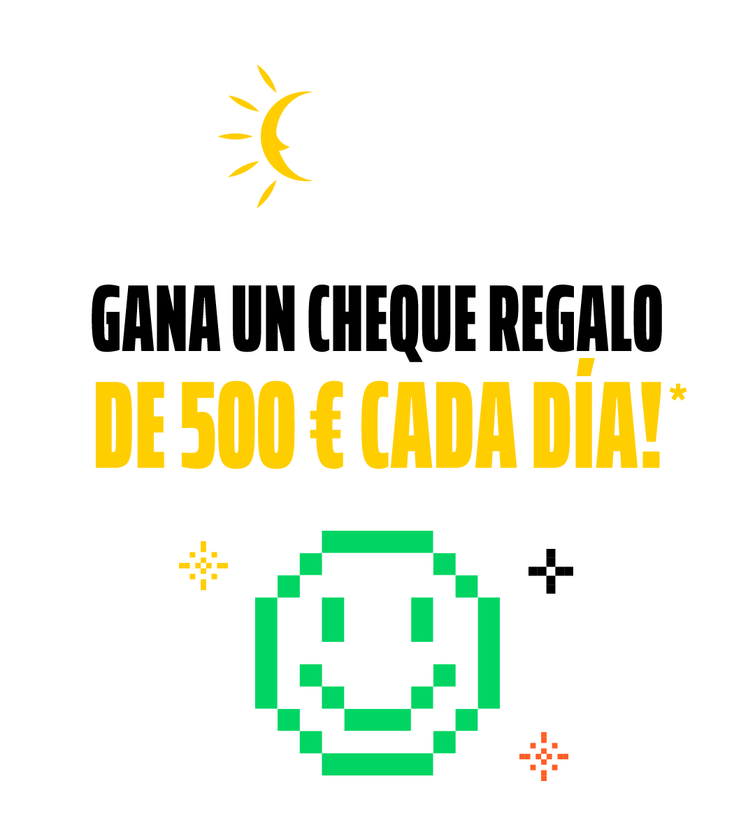 Gana un cheque regalo de 500€ cada día
